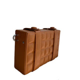Brea Chocolate Clutch bag SY KLASS BOUTIQUE