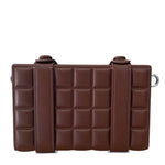 Brea Dark Chocolate Clutch bag SY KLASS BOUTIQUE