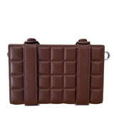 Brea Dark Chocolate Clutch bag SY KLASS BOUTIQUE